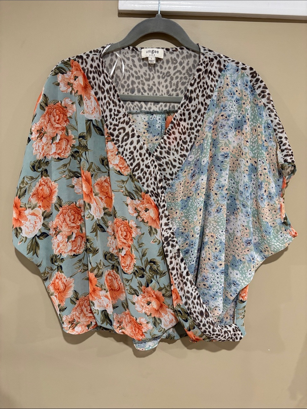 Umgee boho wrap style top
